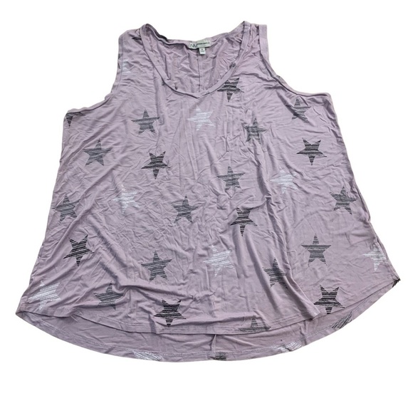 Neumann Marcus | Pastel Purple Sleeveless Top Comfort Soft Star Design - Picture 3 of 8